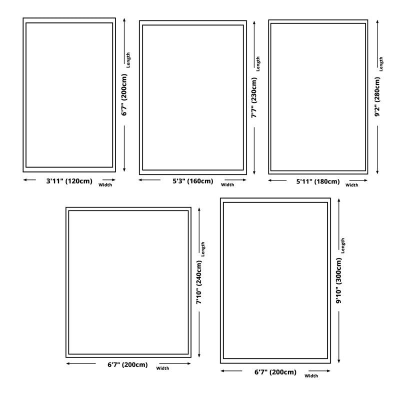 Classical Olden Area Rug Whitewash Polyester Indoor Carpet Polyester Washable Rug for Living Room