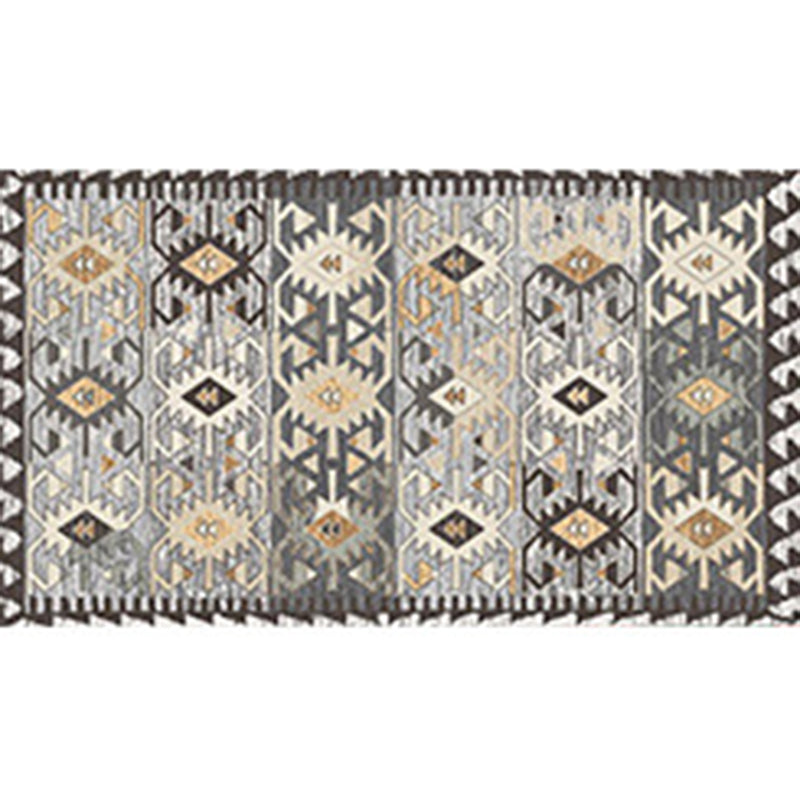 Classic Native American Rug Distinctive Polyester Area Carpet Non-Slip Backing Rug for Living Room