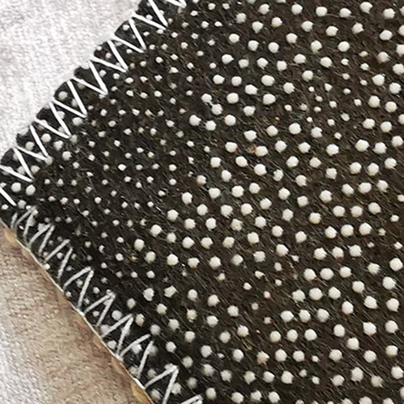 Round Solid Color Simplicity Indoor Rug Polyester Plant Print Rug Easy Care Indoor Rug for LBedroom