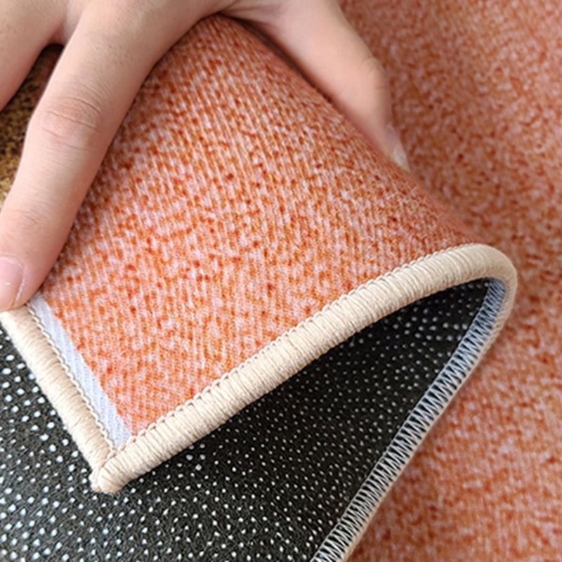 White Tone Abstract Print Rug Polyester Casual Carpet Non-Slip Backing Indoor Rug for Home Decor