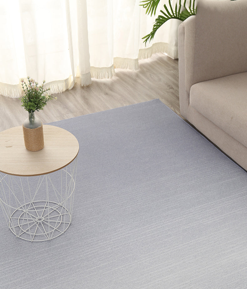 Tapis gris de couleur unie en Polyester, moderne, facile d'entretien, pour la décoration de la maison