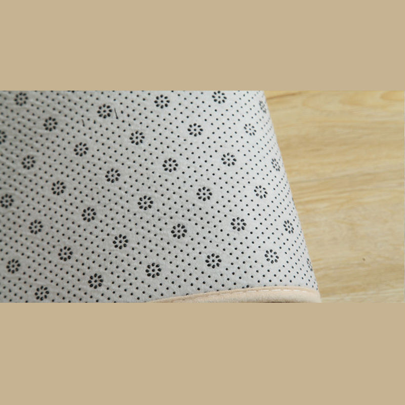 Tapis gris salon de couleur pure de tapis de tapis en polyester