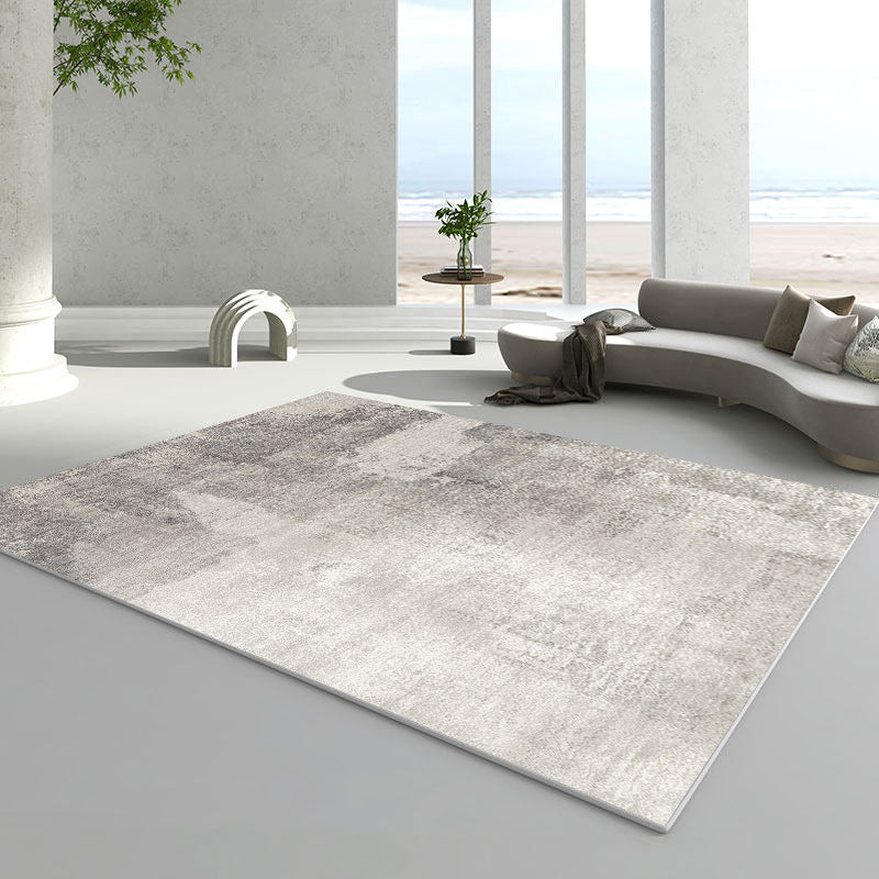 Modern Stripe Print Carpet Polyester Area Rug Stain Resistant Rug for Home Decor