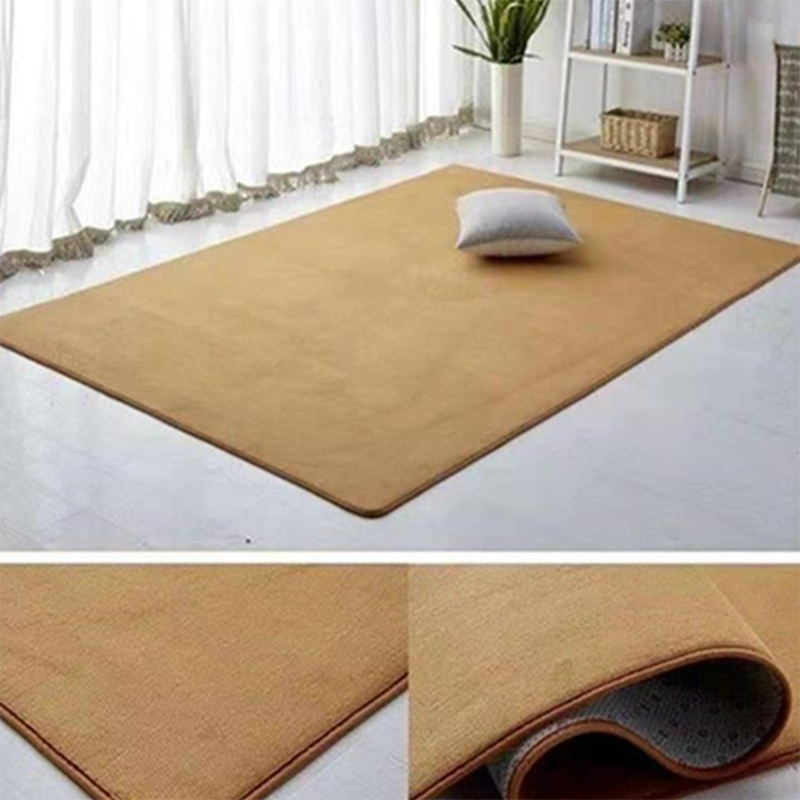 Tapis rose décontracté polyester pur espace tapis lavable pour le salon
