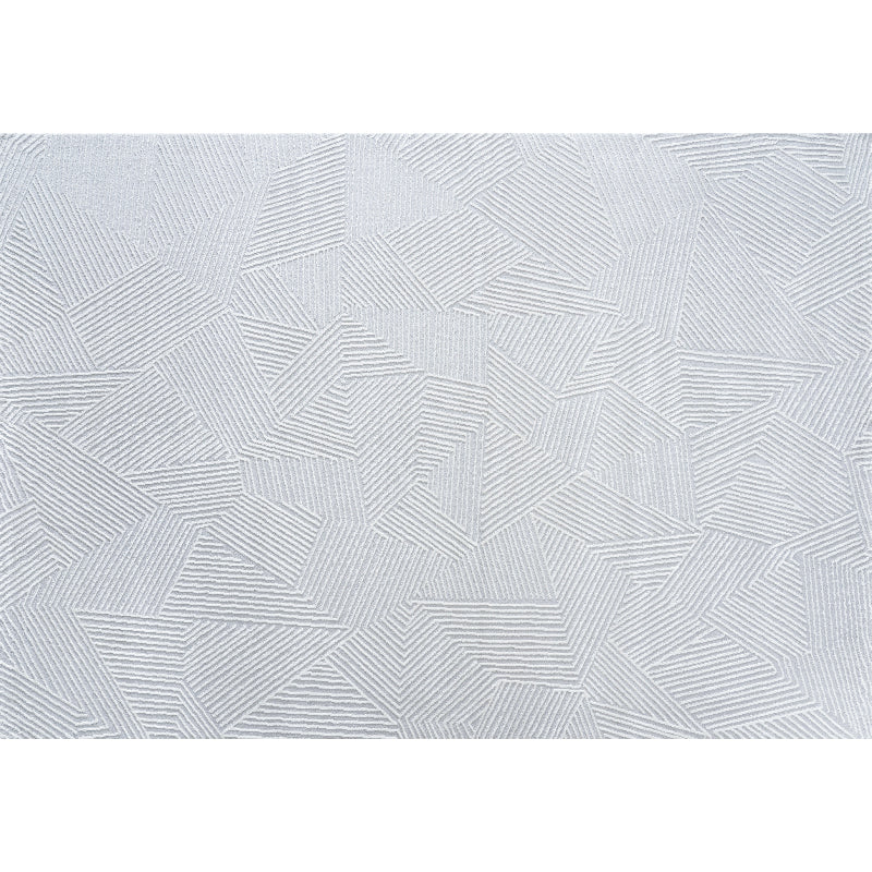 Fancy Grey Stripe Print Rug Polyester Modern Area Rug Easy Care Area Carpet for Living Room