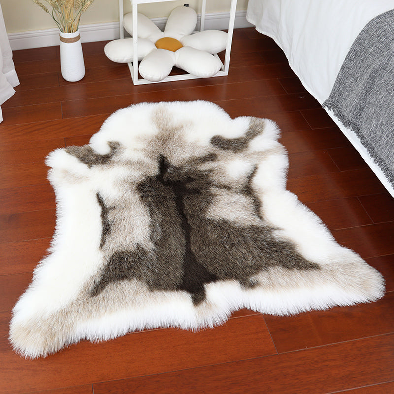 Casual Indoor Rom Rug Brown Animal Carpet Polyester Anti-Split Backing Area Rug
