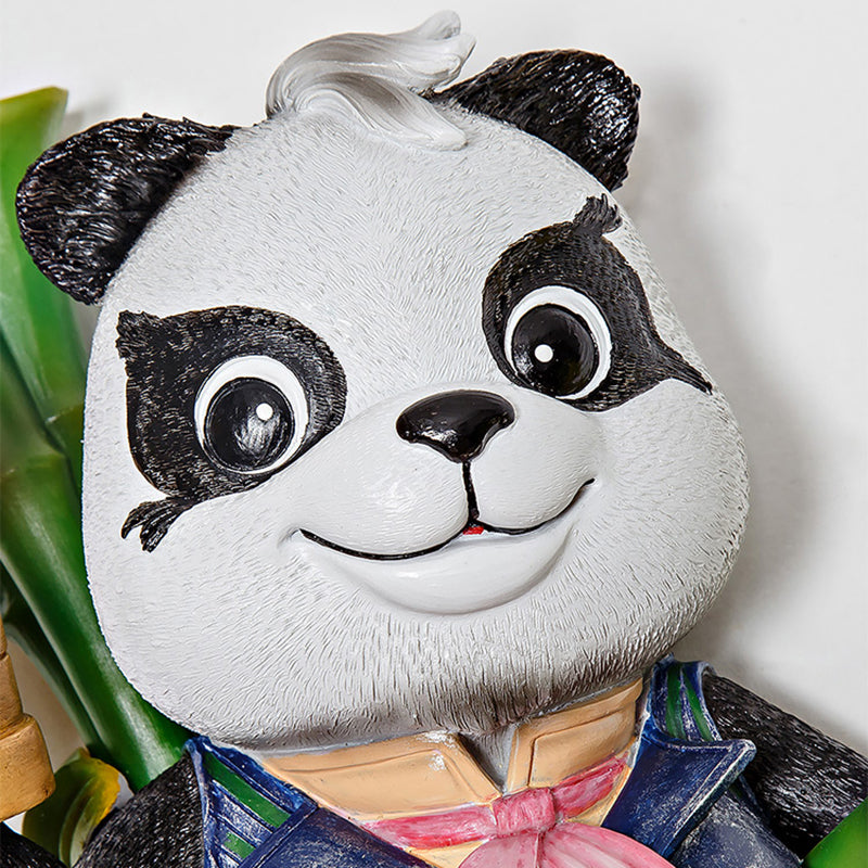 Dome Shade Wall Mount Light Loft Style Clear Crystal 1 Bulb Hallway Wall Lighting with Panda Backplate in Black/Red/Yellow