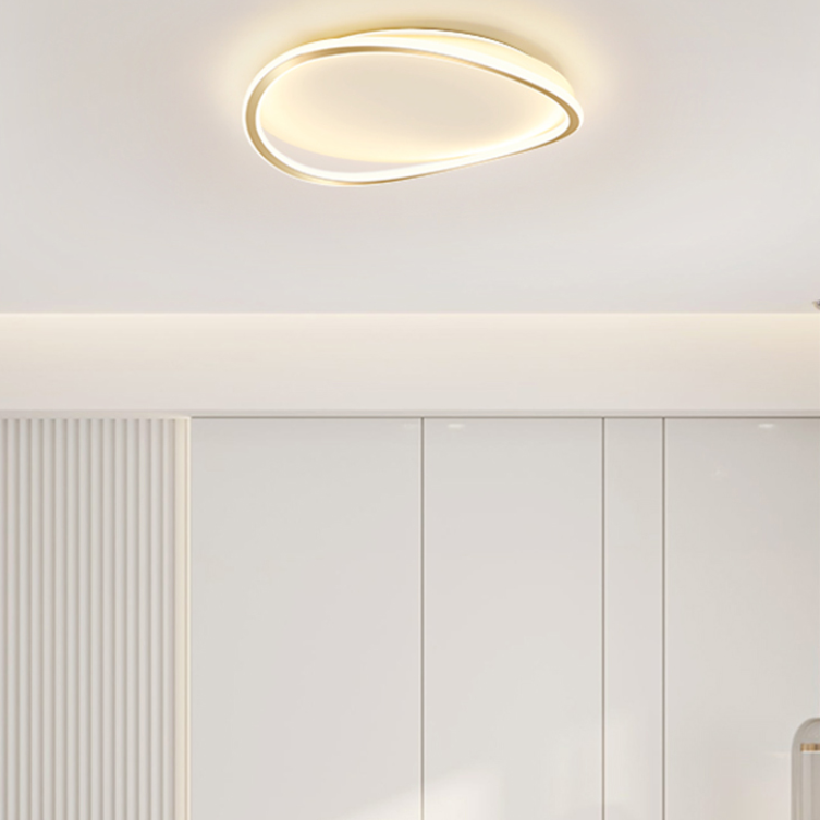 Nouveau Plafonnier LED moderne en métal à 1 lumière, luminaire décoratif de plafond, idéal pour une chambre à coucher ou une chambre à coucher