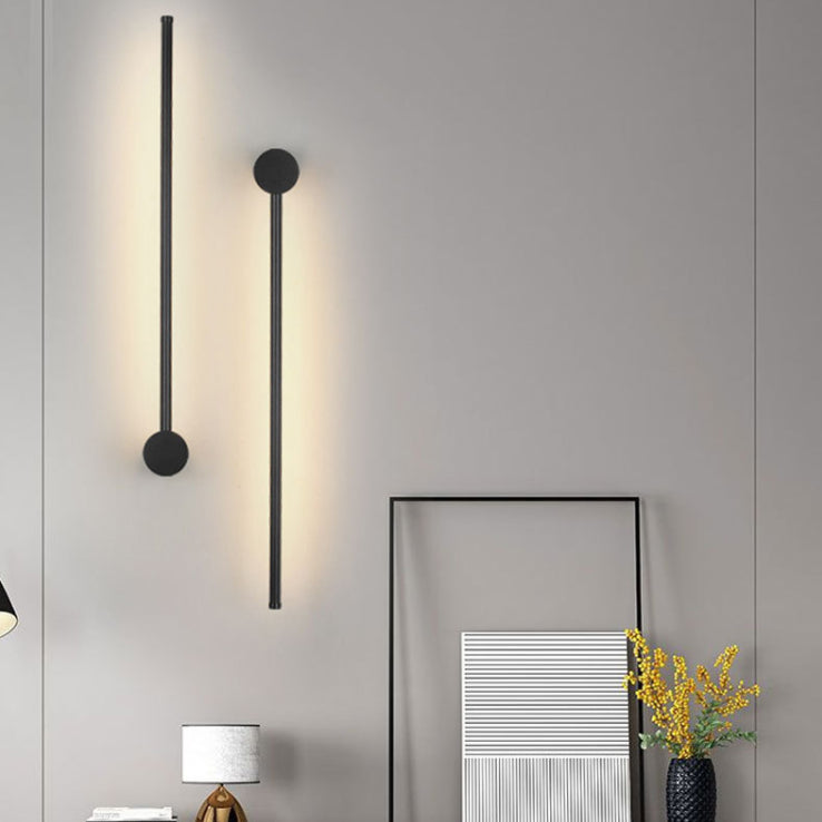 Linear Metal Wall Sconce Lighting Minimalist-Style LED Wall Mounted Light Fixture