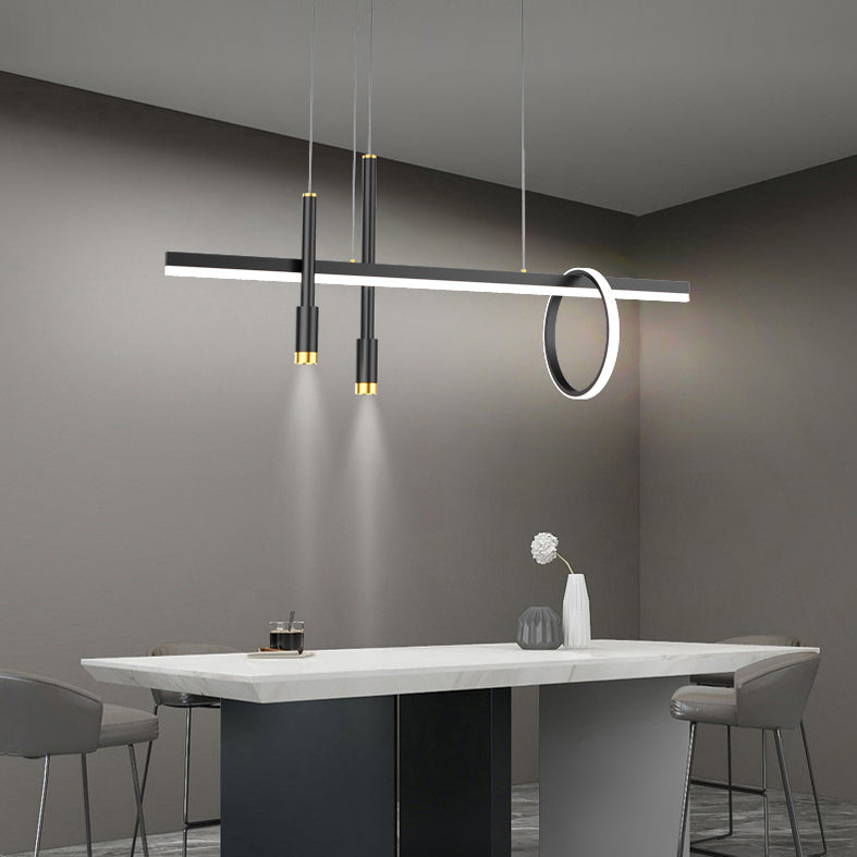 Lineal isla lámpara lámpara nórdica comedor de comandante de comedor led