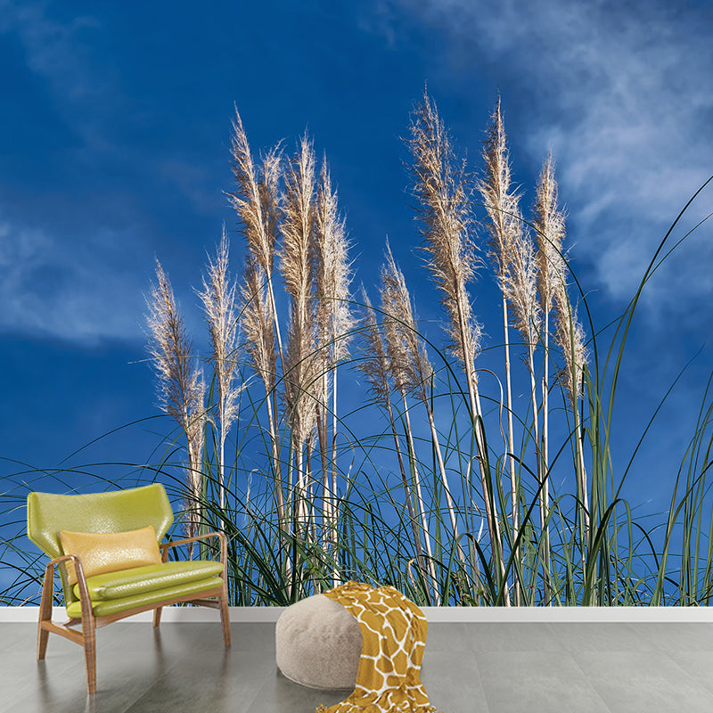 Reed Wall Mural Decal Customized Size Minimalist Wall Art for Meeting Room