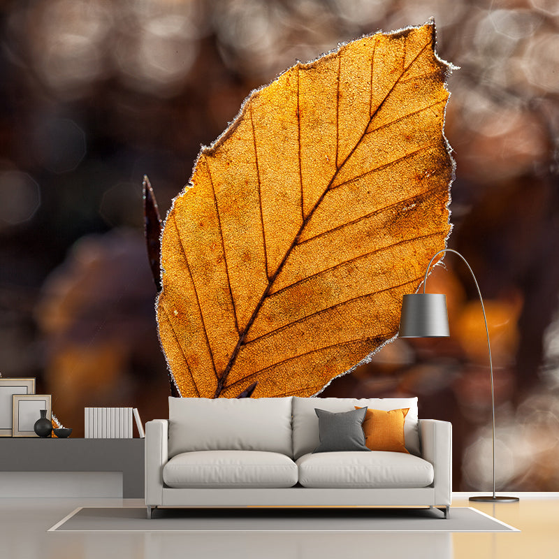 Leaf Wall Paper Murals Moisture Resistant Home Decorations for Bedroom Living Room