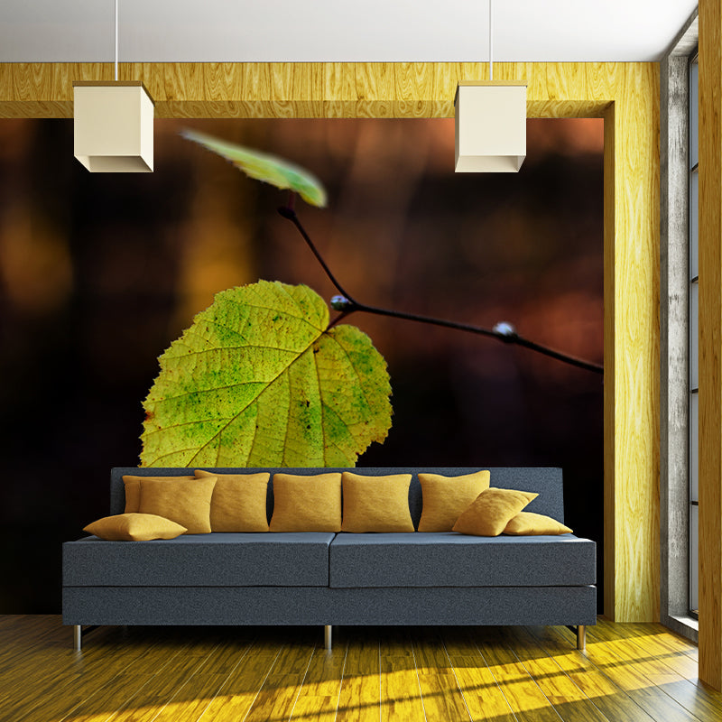 Leaf Wall Paper Murals Moisture Resistant Home Decorations for Bedroom Living Room