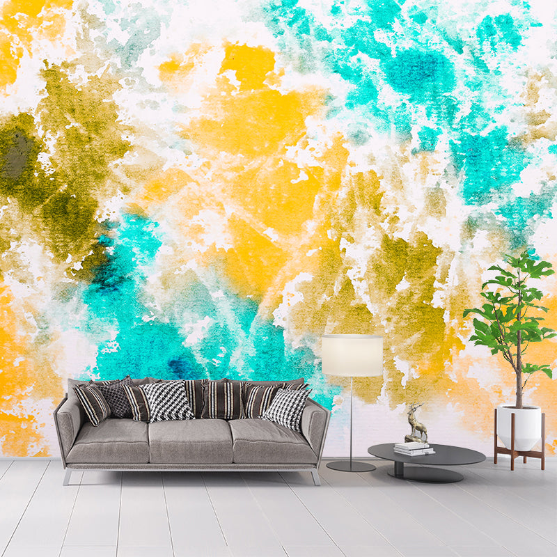 Modern Abstract Mural Decorative Living Room Wall Covering, Custom Printed
