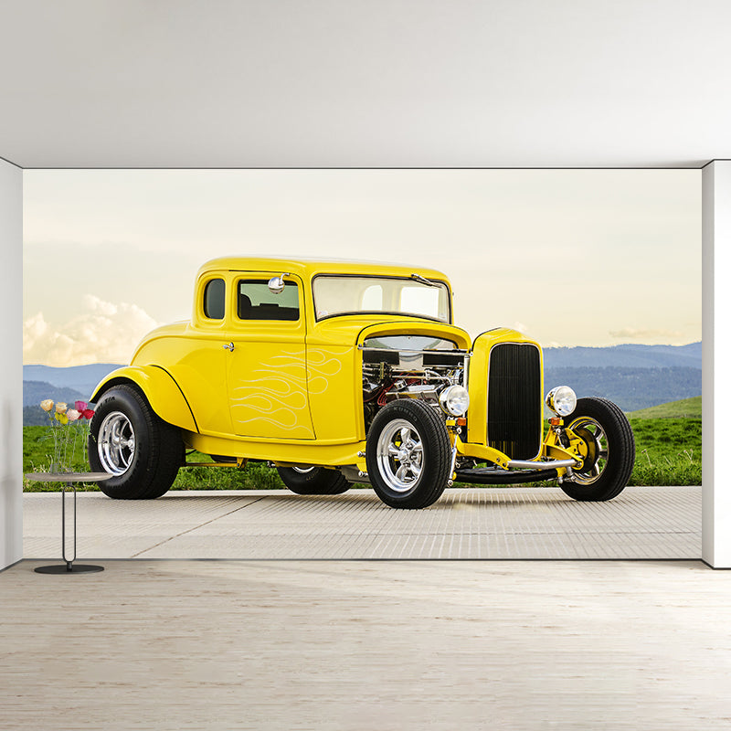 Car Wall Decor Stain Resistant Wall Covering for Home Decoration, Made to Measure