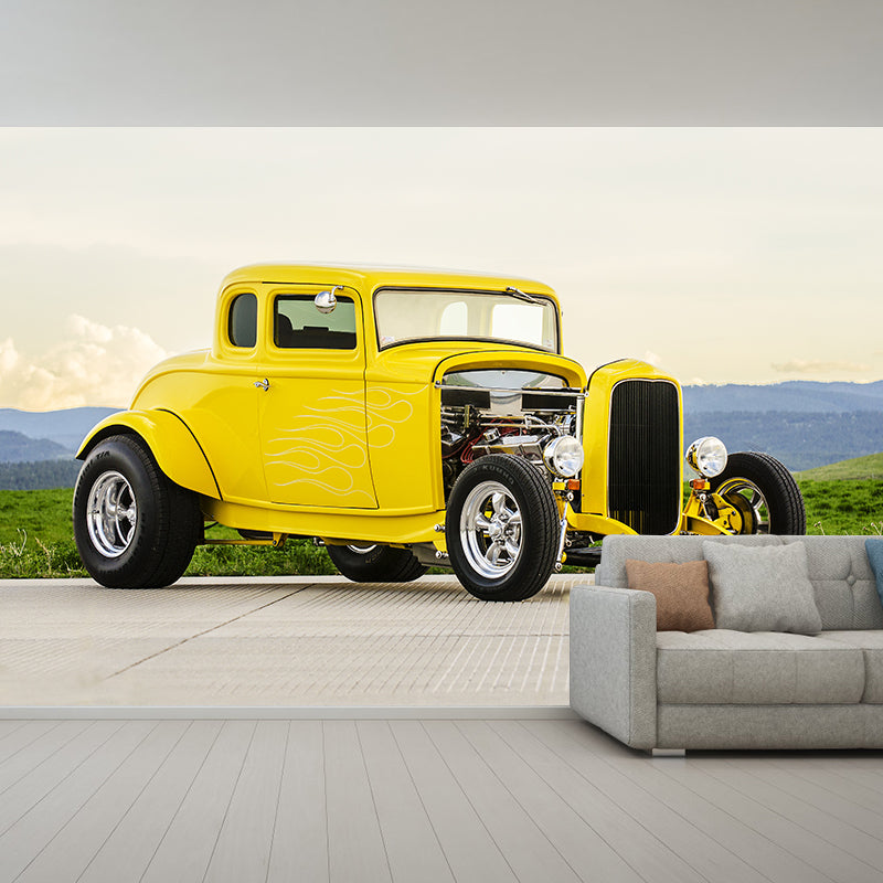 Car Wall Decor Stain Resistant Wall Covering for Home Decoration, Made to Measure