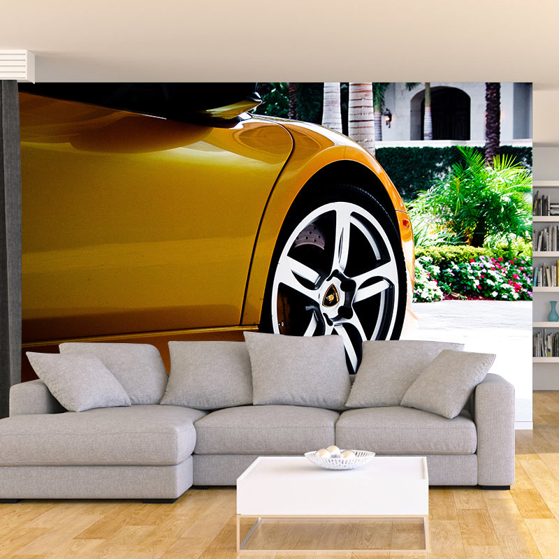 Cool Car Wall Decor Waterproofing Wall Covering for Boy Bedroom, Personalized Size