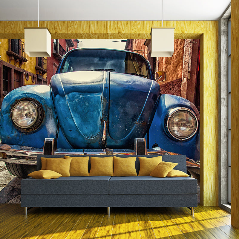 Cool Car Wall Decor Waterproofing Wall Covering for Boy Bedroom, Personalized Size