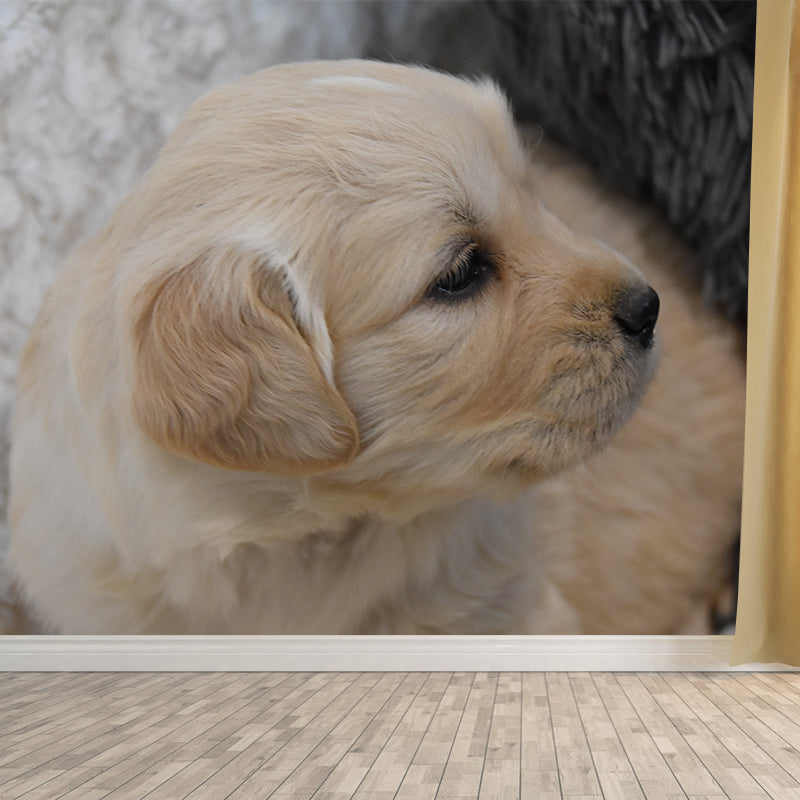 Cute Dog Mural Decal for Living Room Animals Waterproof Wall Art, Custom Made