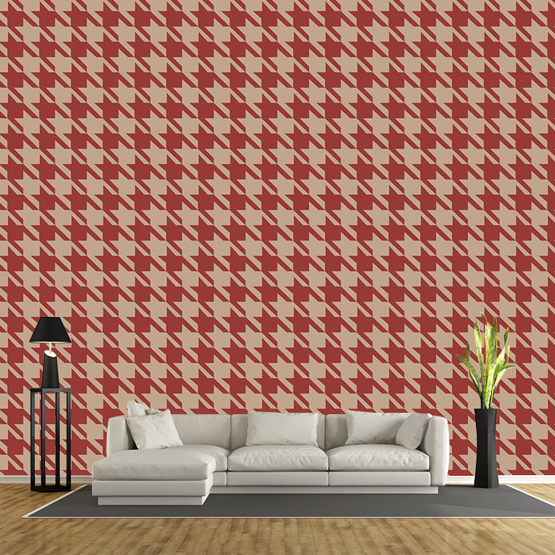 Modern Geometry Mural Wallpaper Stain-Proof Modernist Wall Decor for Home