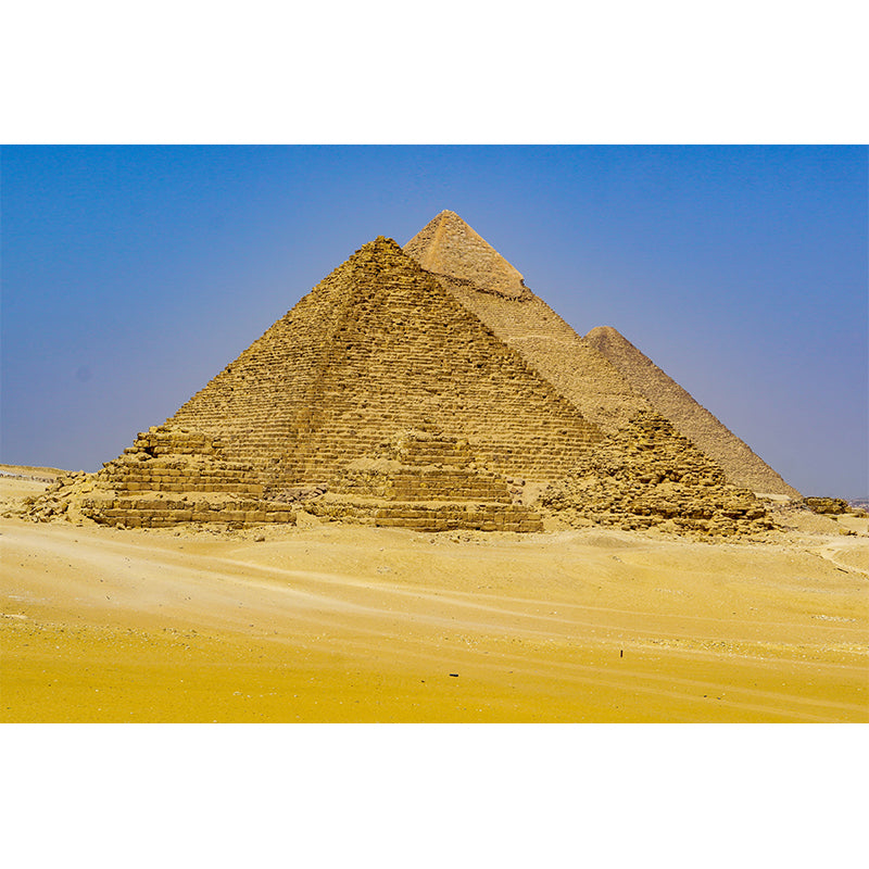 Egyptian Pyramids Landscape Mural Decal Modern Decorative Dining Room Wall Decor, Custom Size