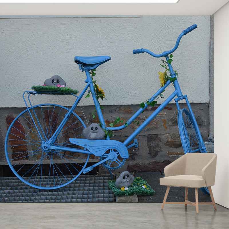 Bicycle Mural Wallpaper Modern Transportation Waterproofing Wall Covering
