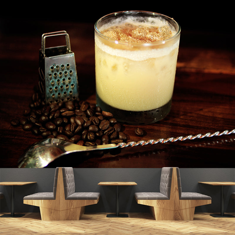 Cocktail Mural Wallpaper Unique Decorative Restaurant Wall Art, Custom Size Available