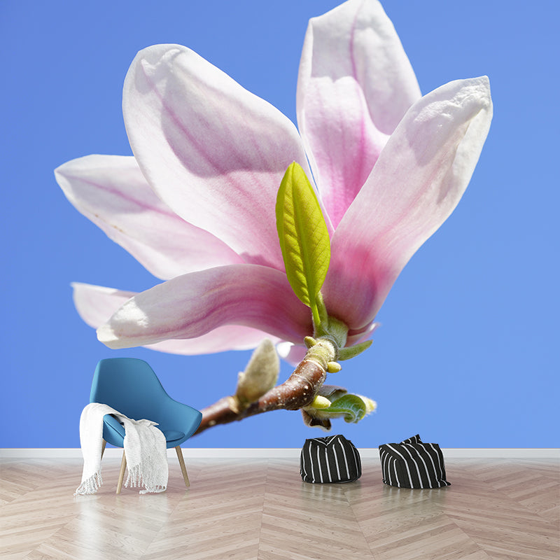 Contemporary Magnolia Wall Mural Moisture Decorative Eco-friendly for Home Decor