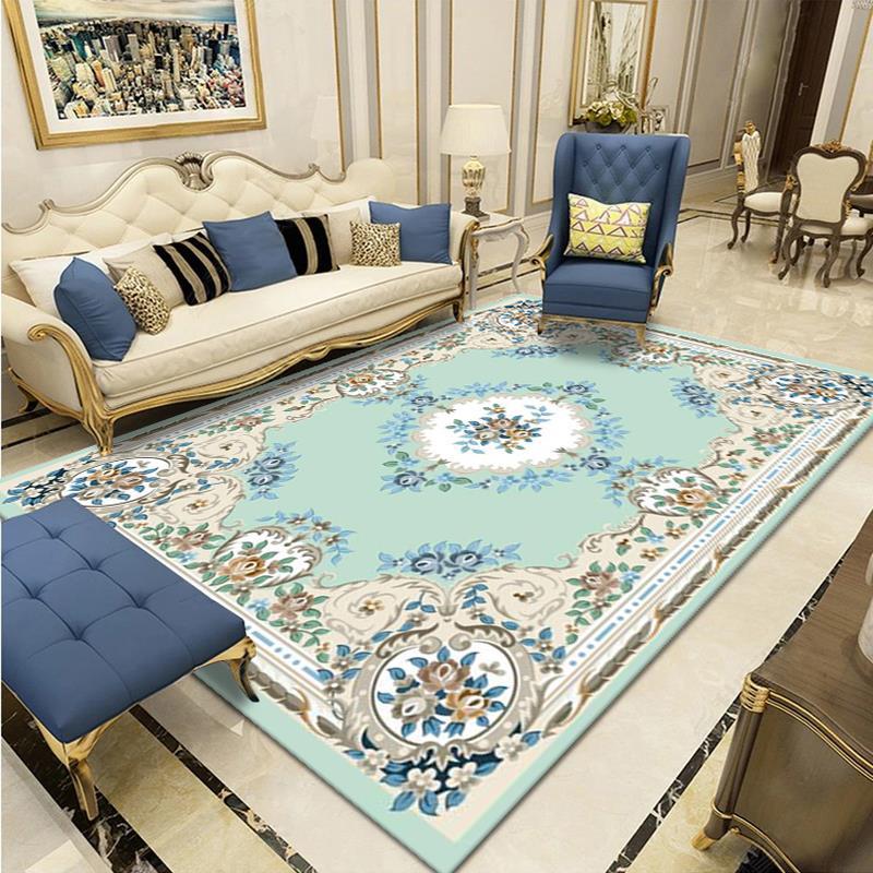 Lichtgekleurd Victoriaans tapijt midden van de eeuw bloemenontwerptapijt Niet-slip achterste tapijt voor woningdecoratie