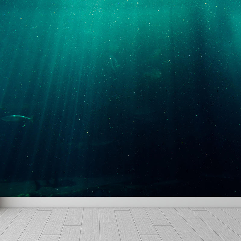 Tropix Sea Underwater Look-Up Murals Stain Resistant Wall Covering for Living Room