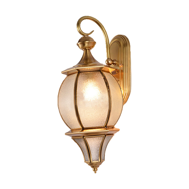 Gold Teardrop Sconce Light Retro Style biseauté métallique et verre d'eau 1 lampe murale de l'ampoule