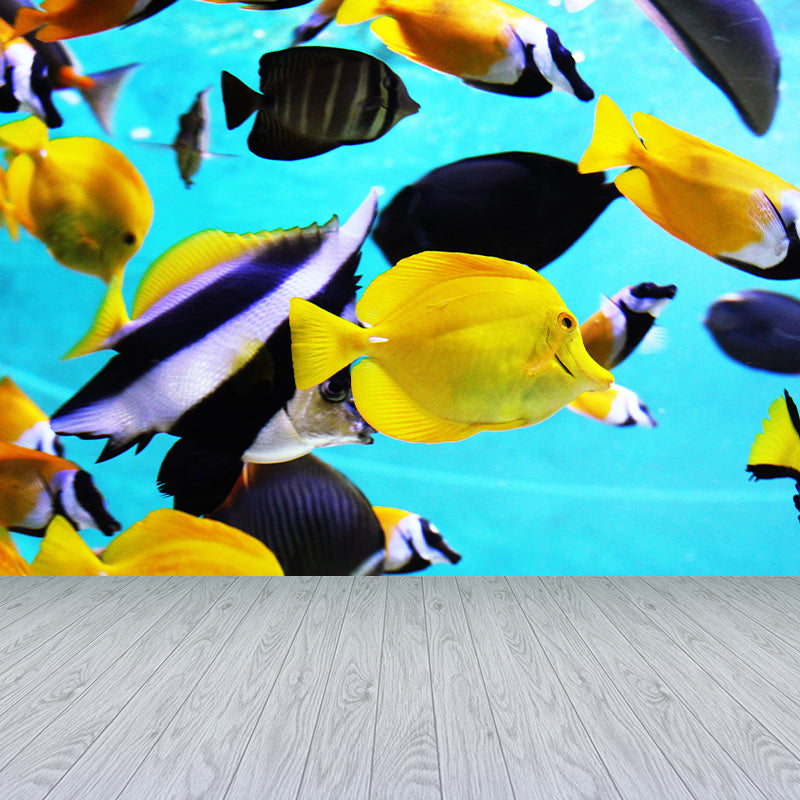 Tropical Seabed Mural Photography Style Full Size Wall Decoration for Living Room