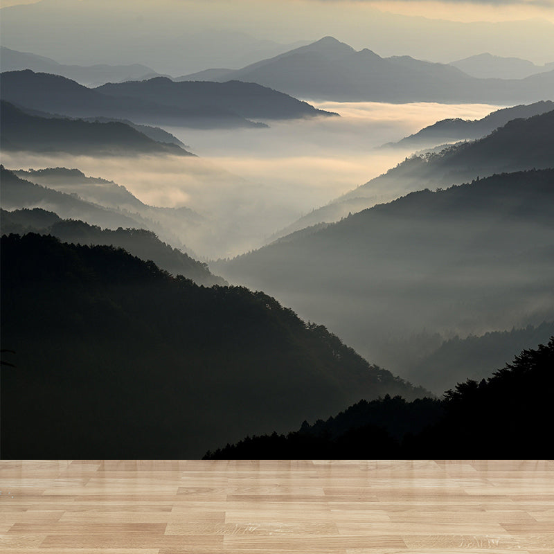 Mountain Range Landscapes Mural Wallpaper in different seasons Indoor Wall Art for Home Decor