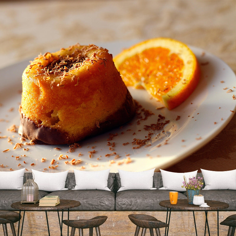 Fotografie Mehrfarbige Kuchen-Wandtapete, schimmelresistent, Café-Wanddekoration