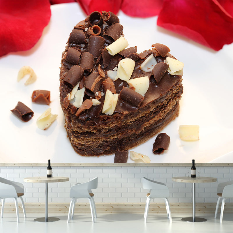 Photography Birthday Cake Mural Wallpaper Mildew Resistant Coffee Shop Wall Decor
