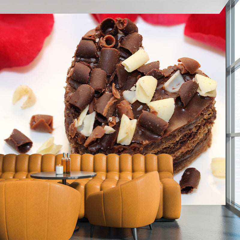 Photography Birthday Cake Mural Wallpaper Mildew Resistant Coffee Shop Wall Decor