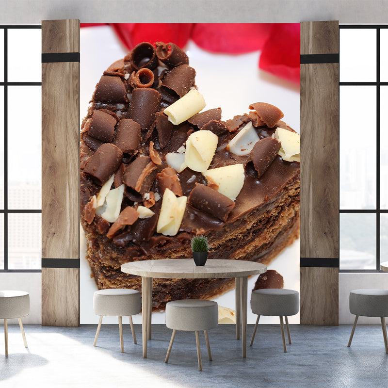 Photography Birthday Cake Mural Wallpaper Mildew Resistant Coffee Shop Wall Decor
