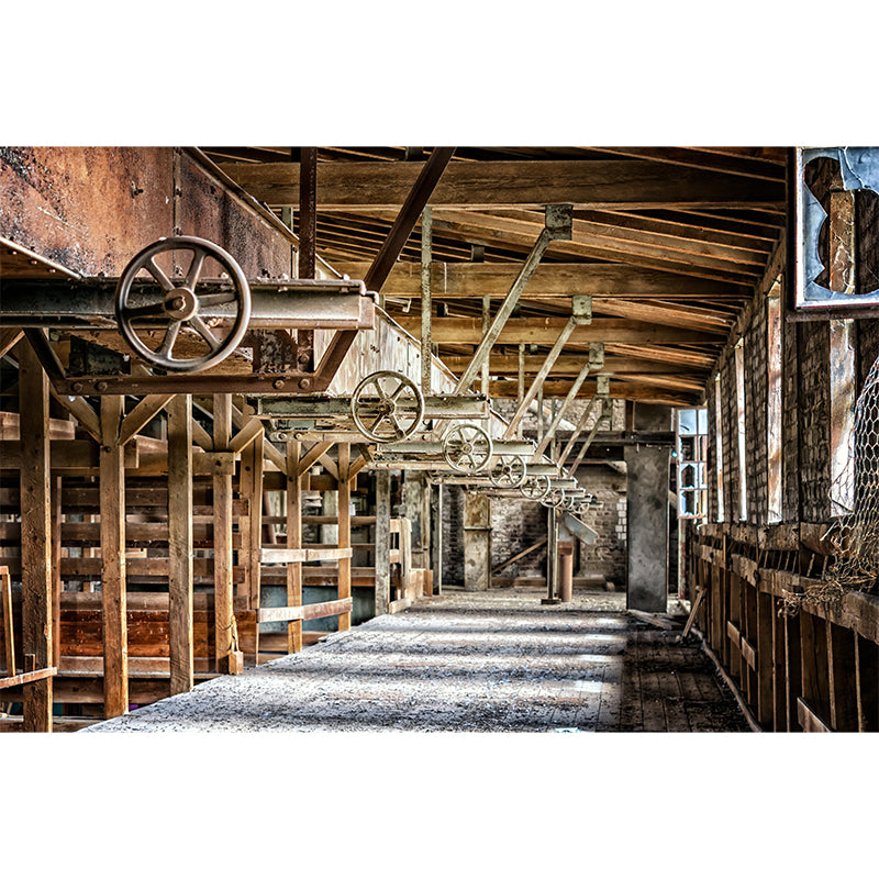 Tunnel Mural Wallpaper Minimalist Wall Covering Moisture-Resistant for Living Room