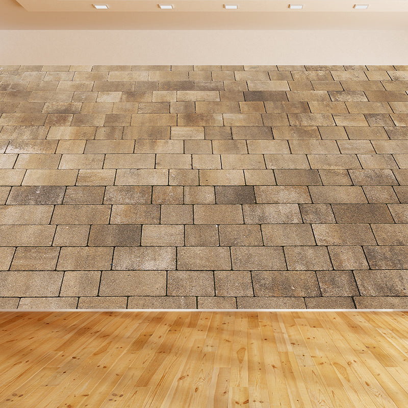 Industry Style Brick Wall Decor Sitting Room Mural Wallpaper in Soft Color