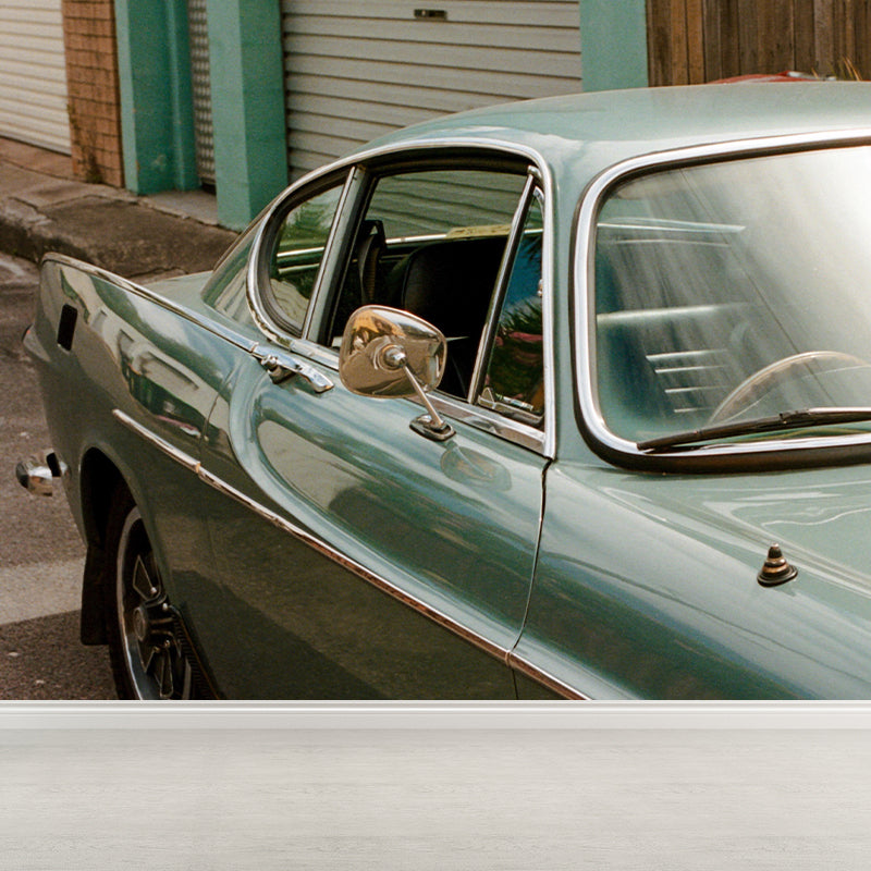 Photography Car Wall Mural Moisture Resistant Wall Art for Living Room