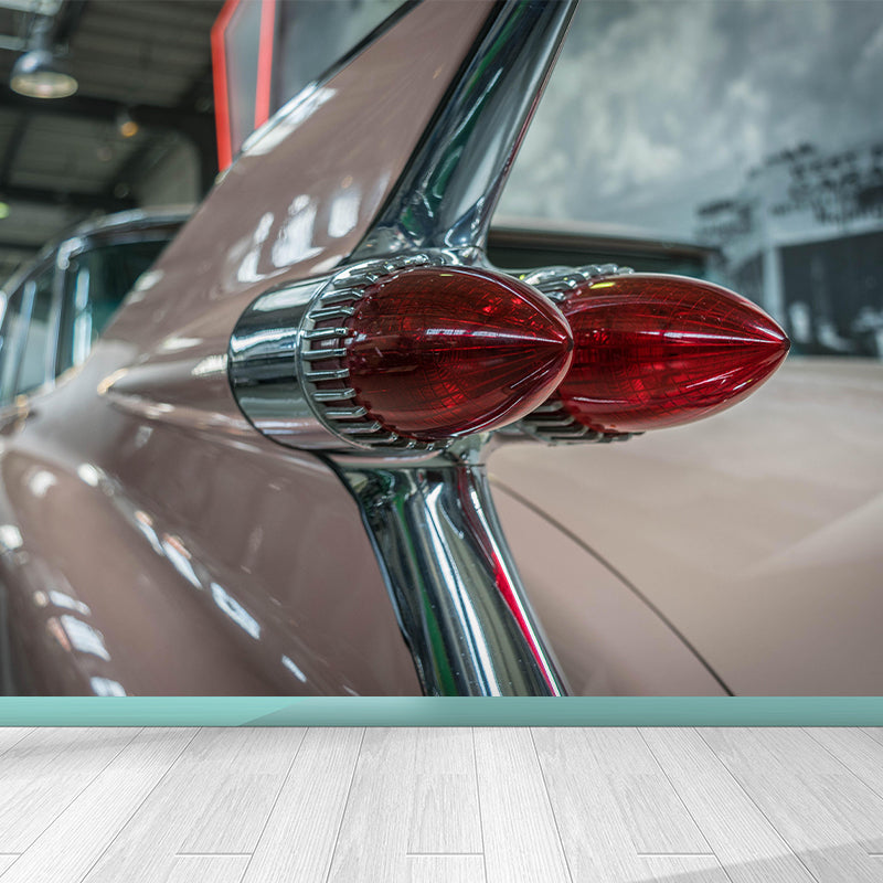 Photography Car Wall Mural Moisture Resistant Wall Art for Living Room