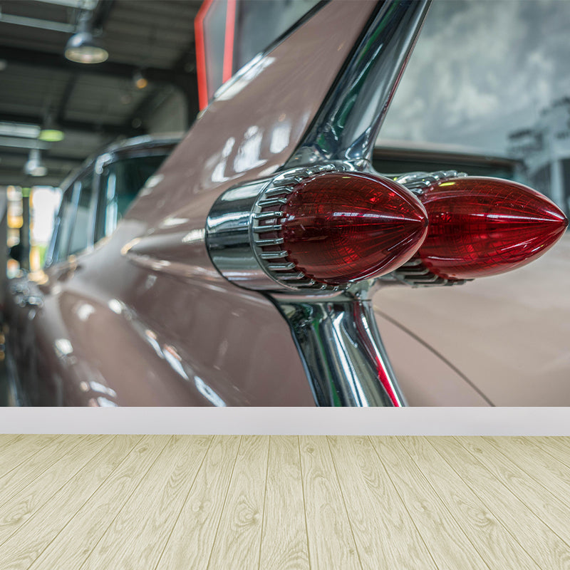 Photography Car Wall Mural Moisture Resistant Wall Art for Living Room