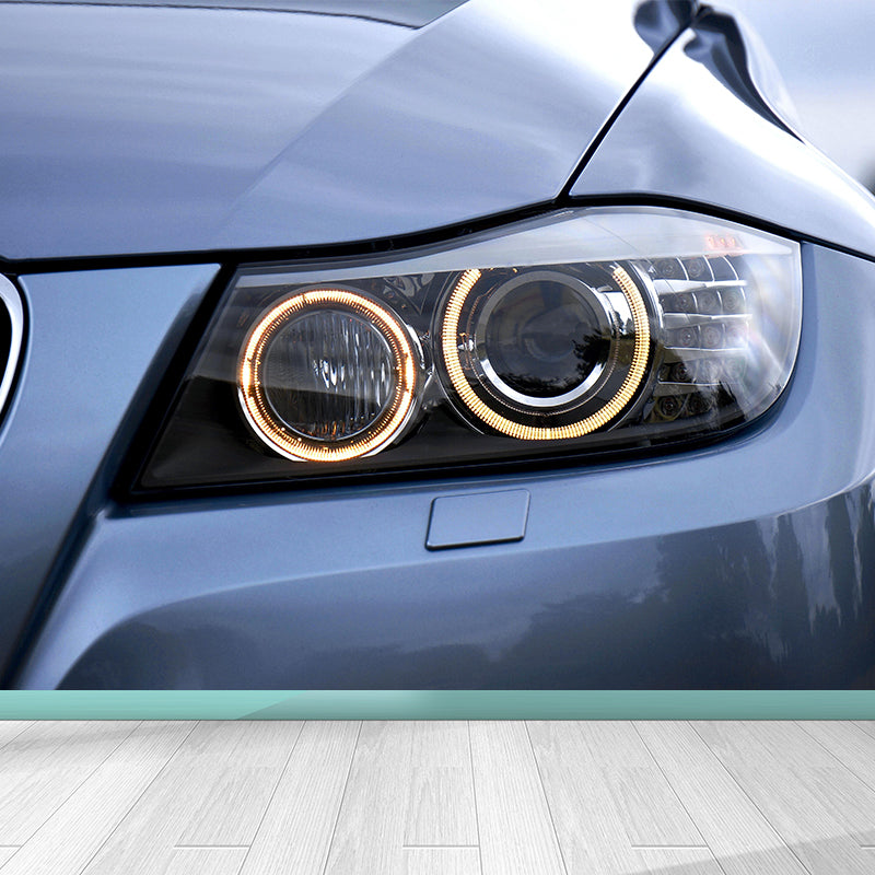 Industrial Car Wall Mural Moisture Resistant Wall Art for Living Room Bedroom