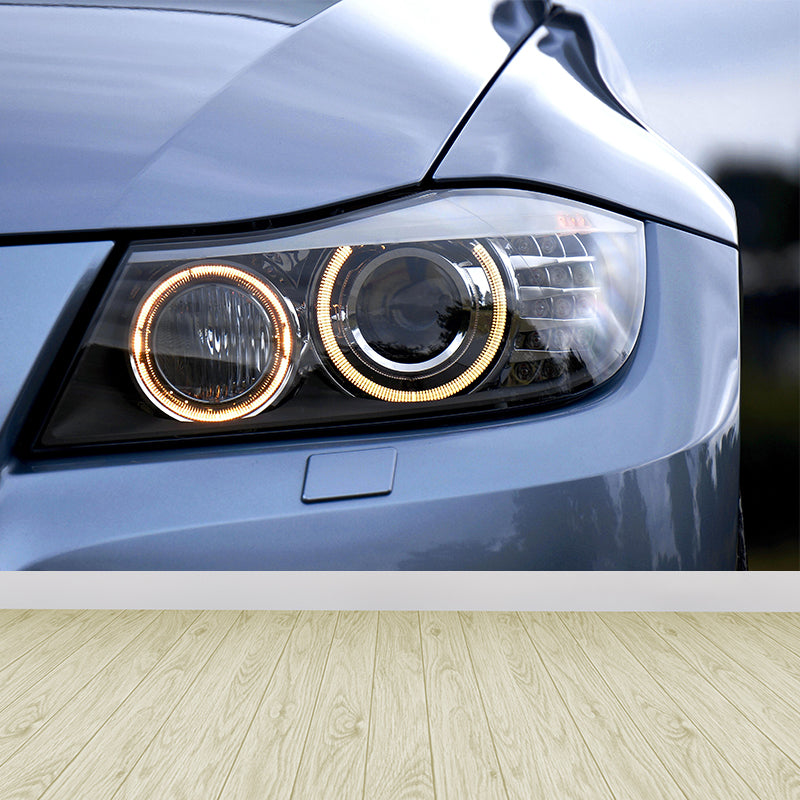 Industrial Car Wall Mural Moisture Resistant Wall Art for Living Room Bedroom