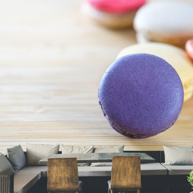 Wandtattoo mit Macaron-Dessert, individuelle Größe, minimalistische Dekoration für den Dessertladen