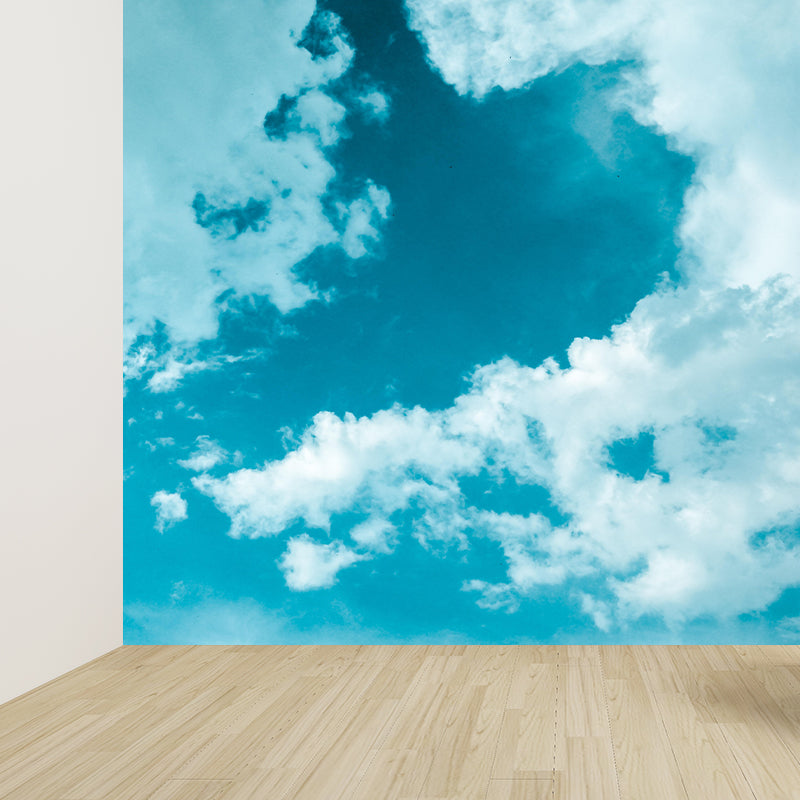 Good Weather Wallpaper Mural Photography Moisture Resistant Wall Covering for Decoration