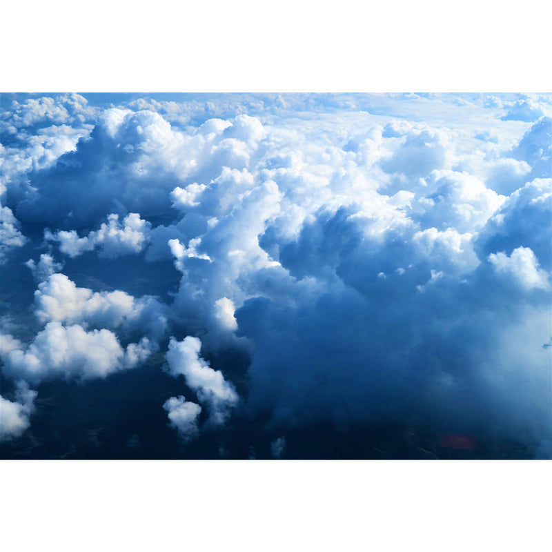 Clouds Mural Home Decorations Mildew Resistant for Living Room Bedroom