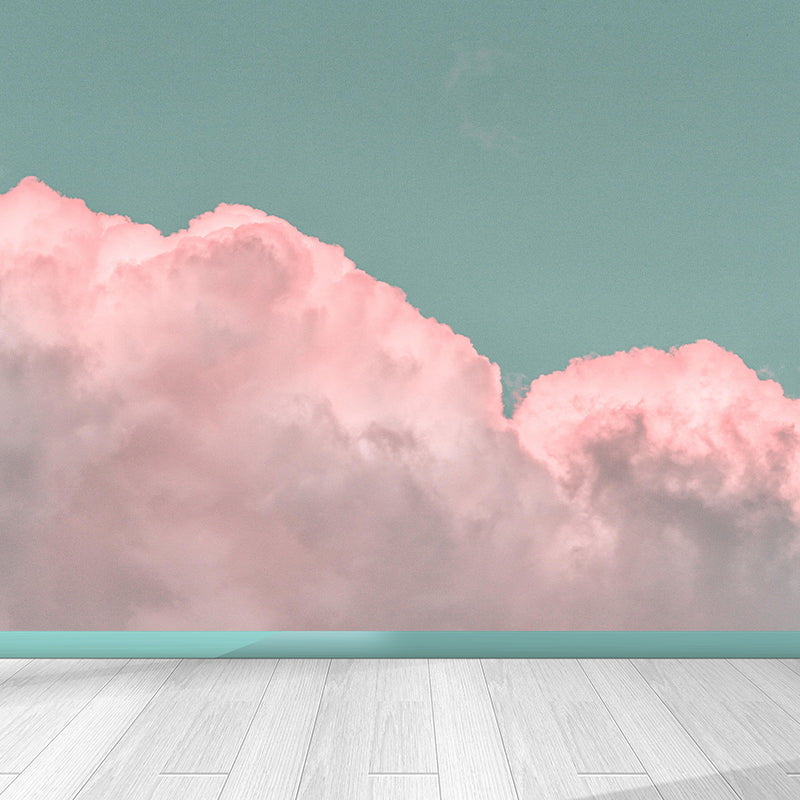 Clouds Mural Home Decorations Mildew Resistant for Living Room Bedroom