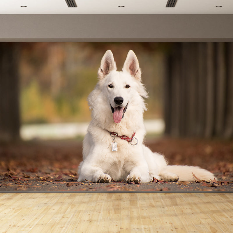 Cute Intelligent Dog Mural Decal for Living Room Wall Art, Made to Measure