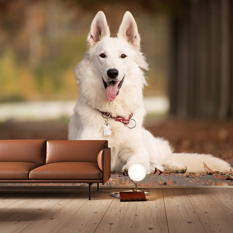 Cute Intelligent Dog Mural Decal for Living Room Wall Art, Made to Measure